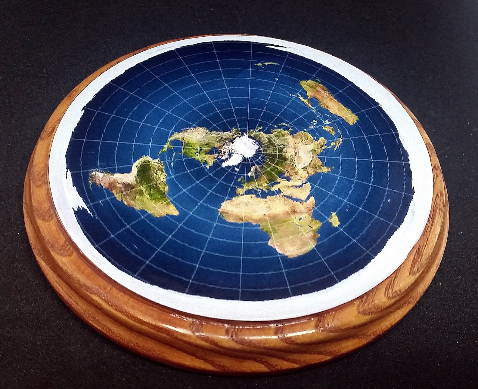 Mapa de la Tierra plana